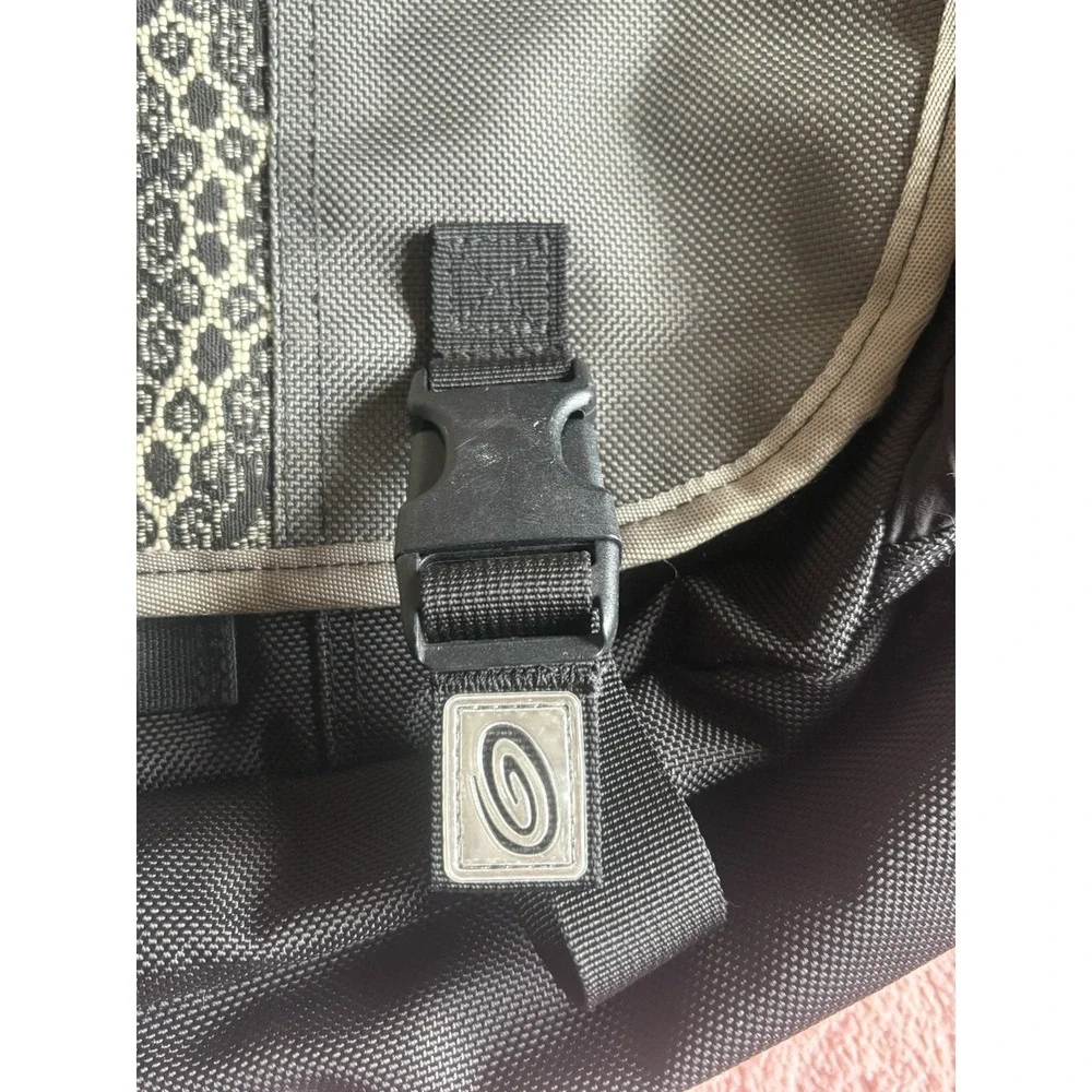 Vintage Timbuk2 Black Gray Rare Design Large Messenger Carry Bag-See Description